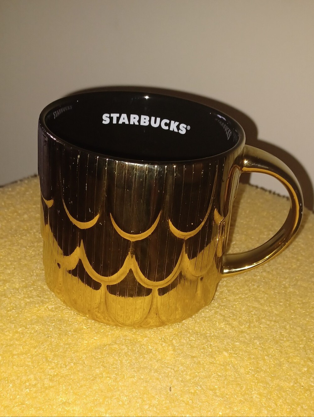 Starbucks Metallic Gold Ceramic Mug